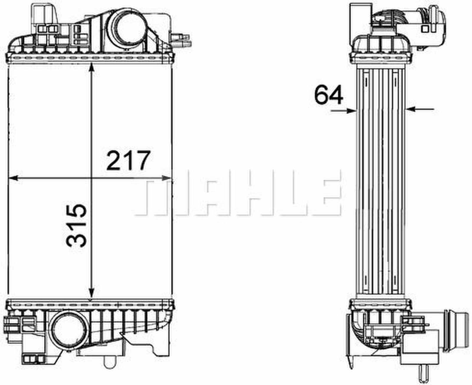 Mahle CI263000P Ladeluftkühler