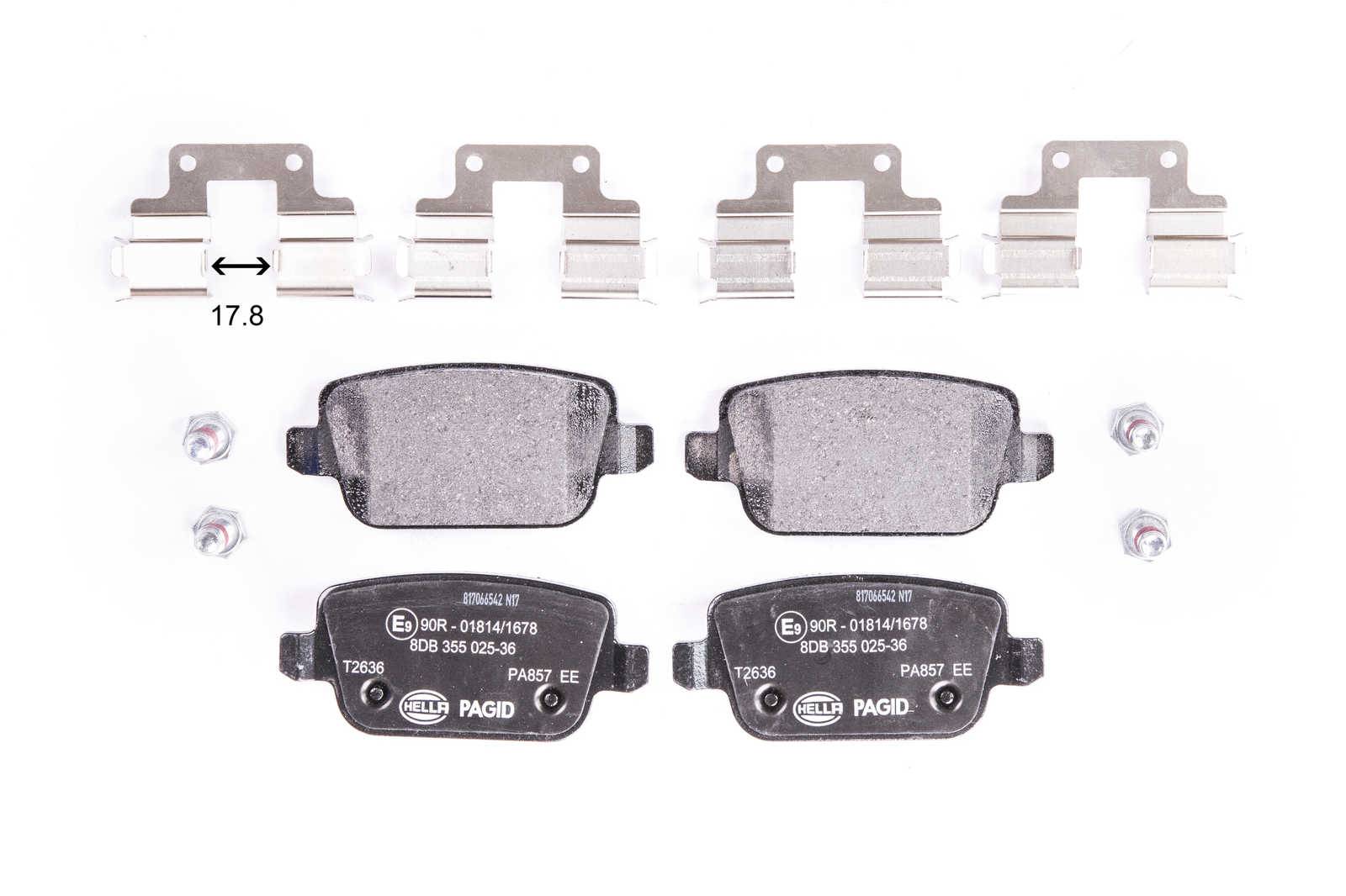 HELLA 8DB 355 025-361 Bremsbelagsatz, SBB