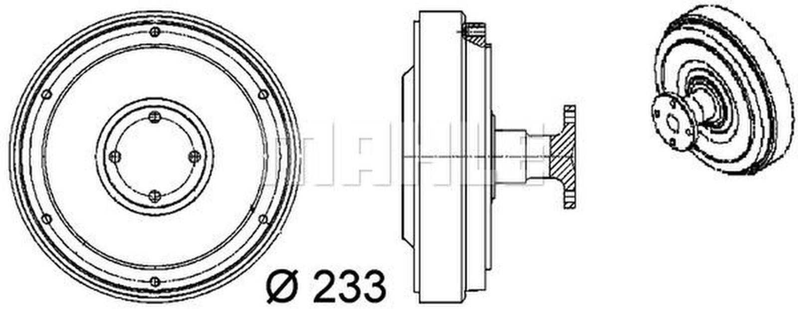 Mahle CFC98000P Kupplung, Kühlerlüfter
