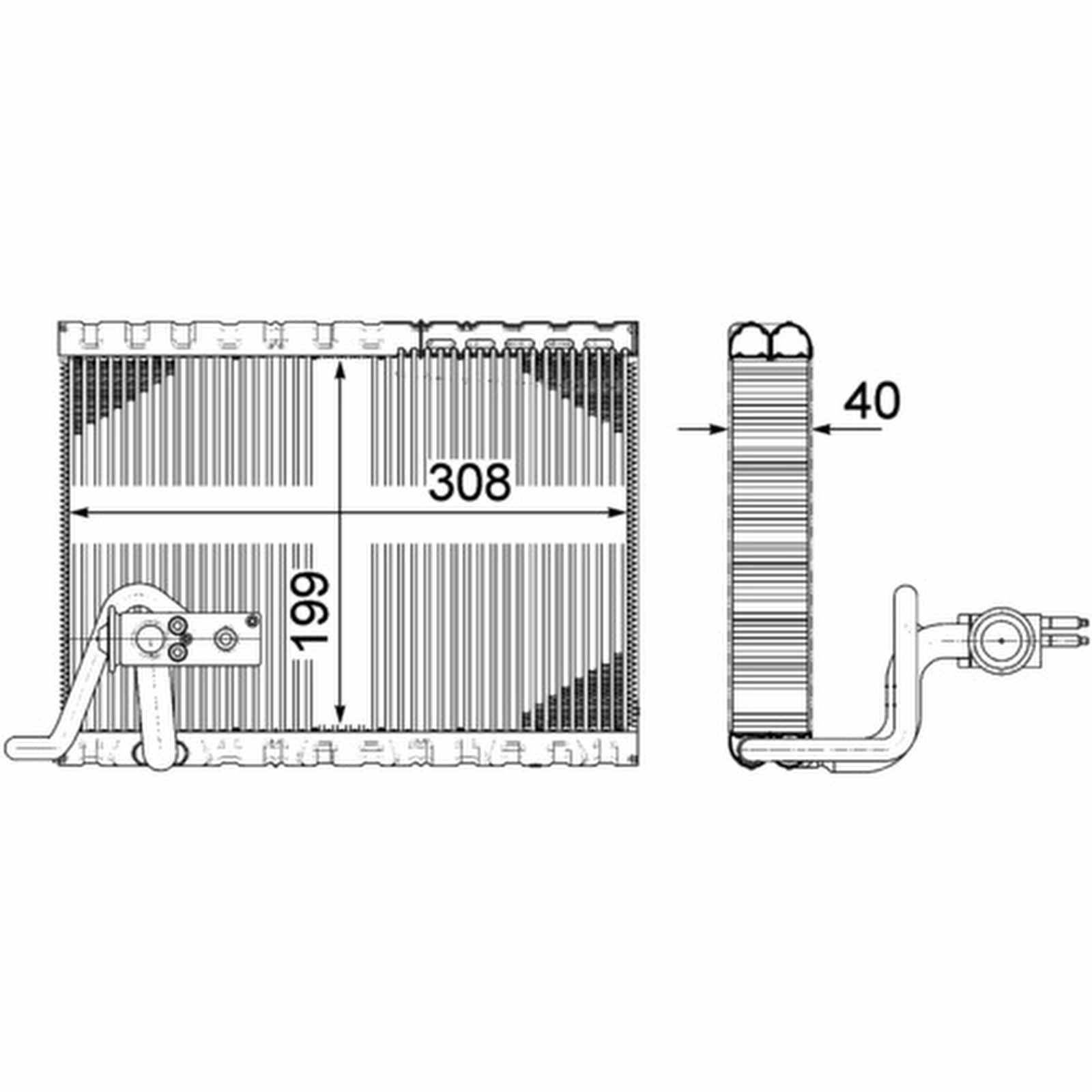 Mahle AE124000P Verdampfer, Klimaanlage