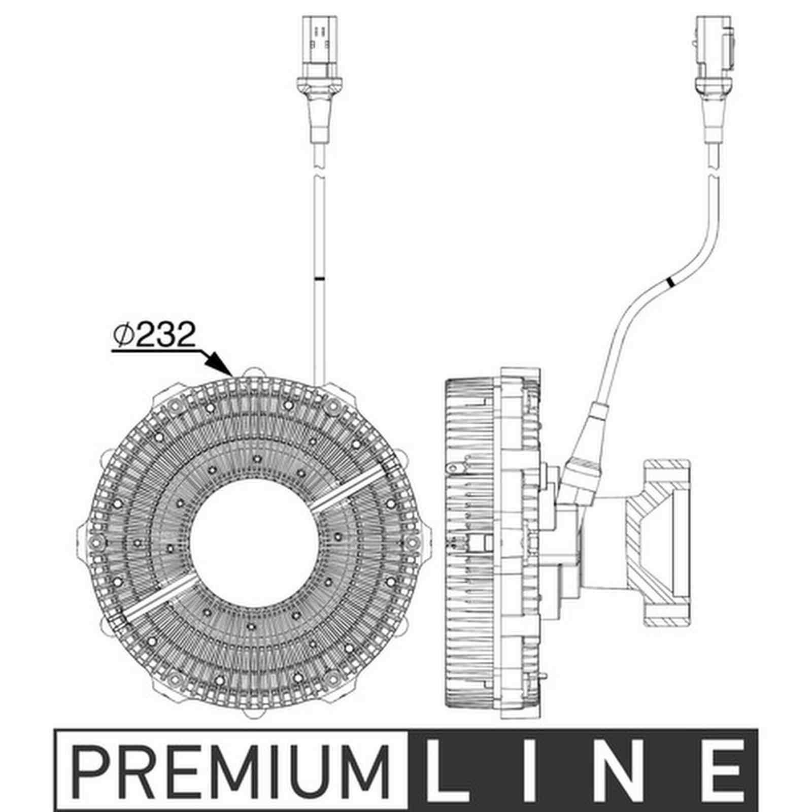 Mahle CFC251000P Kupplung, Kühlerlüfter