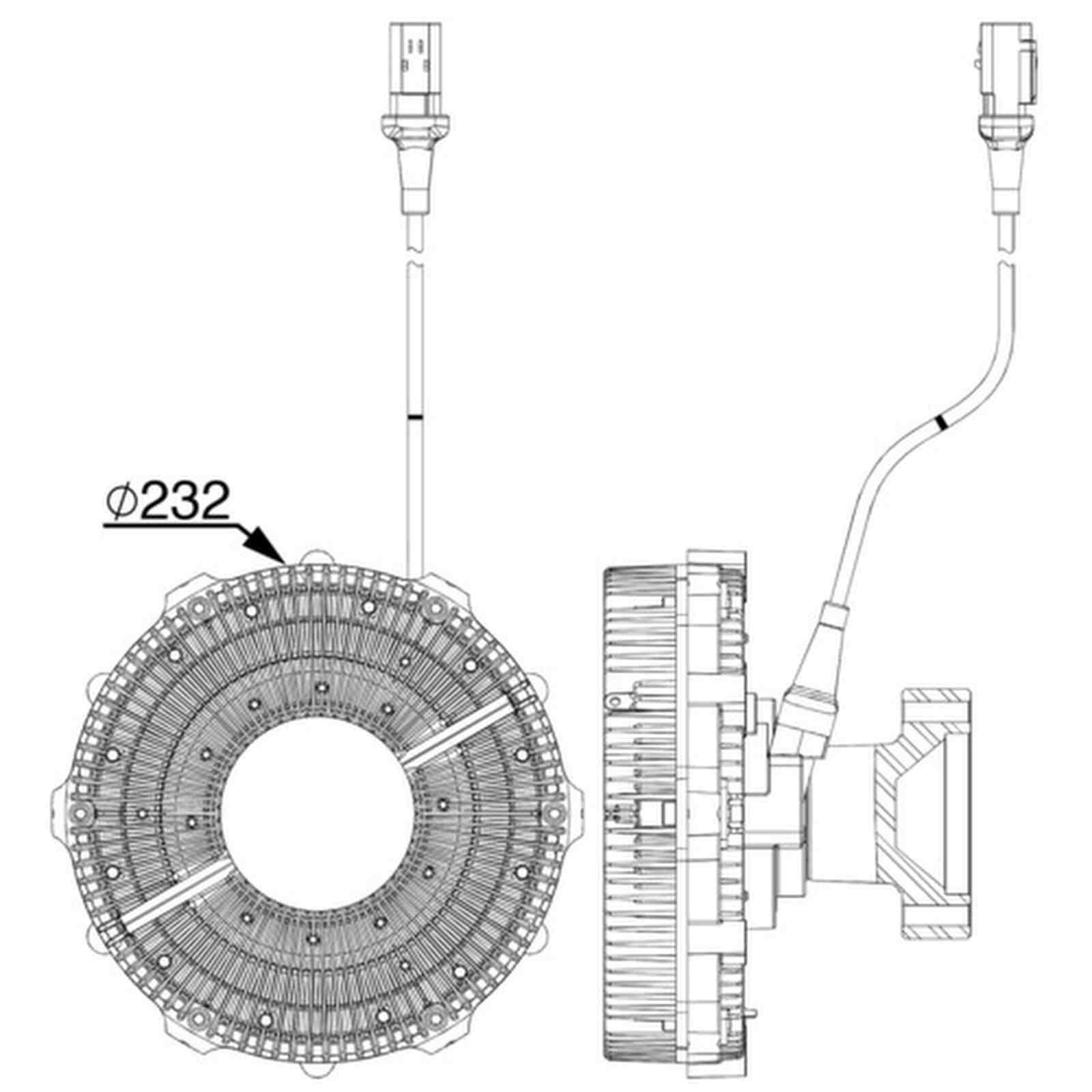 Mahle CFC251000P Kupplung, Kühlerlüfter