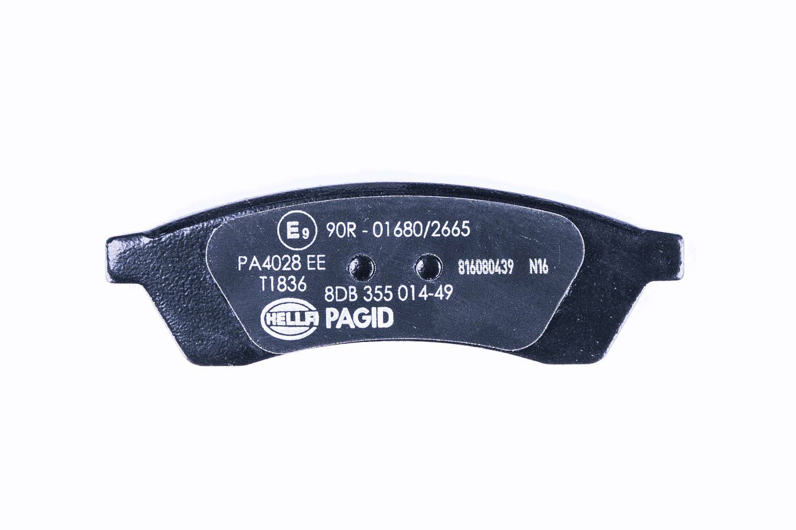 HELLA 8DB 355 014-491 Bremsbelagsatz, SBB