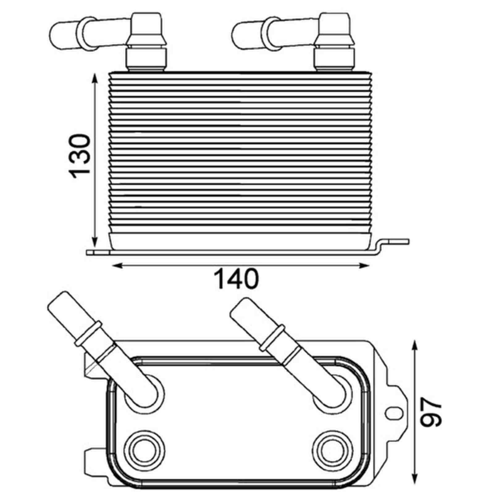 Mahle CLC228000P Ölkühler, Automatikgetriebe