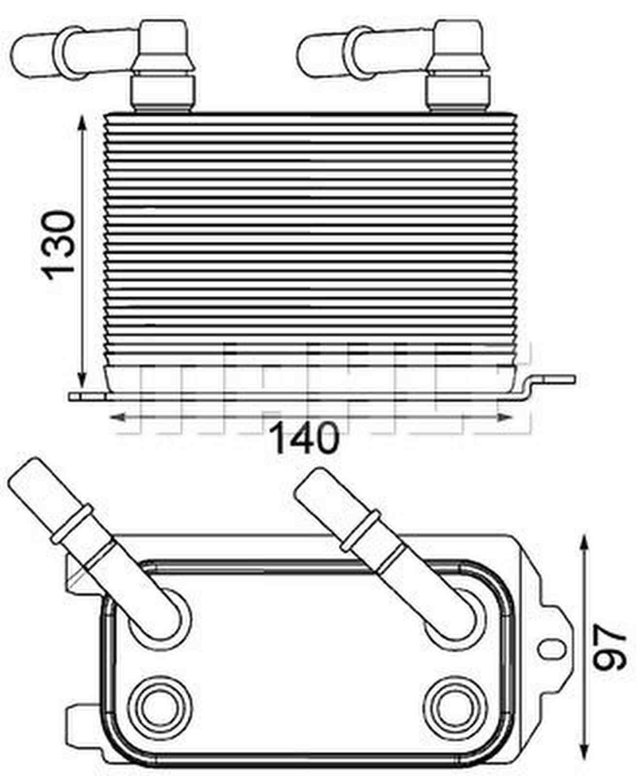 Mahle CLC228000P Ölkühler, Automatikgetriebe