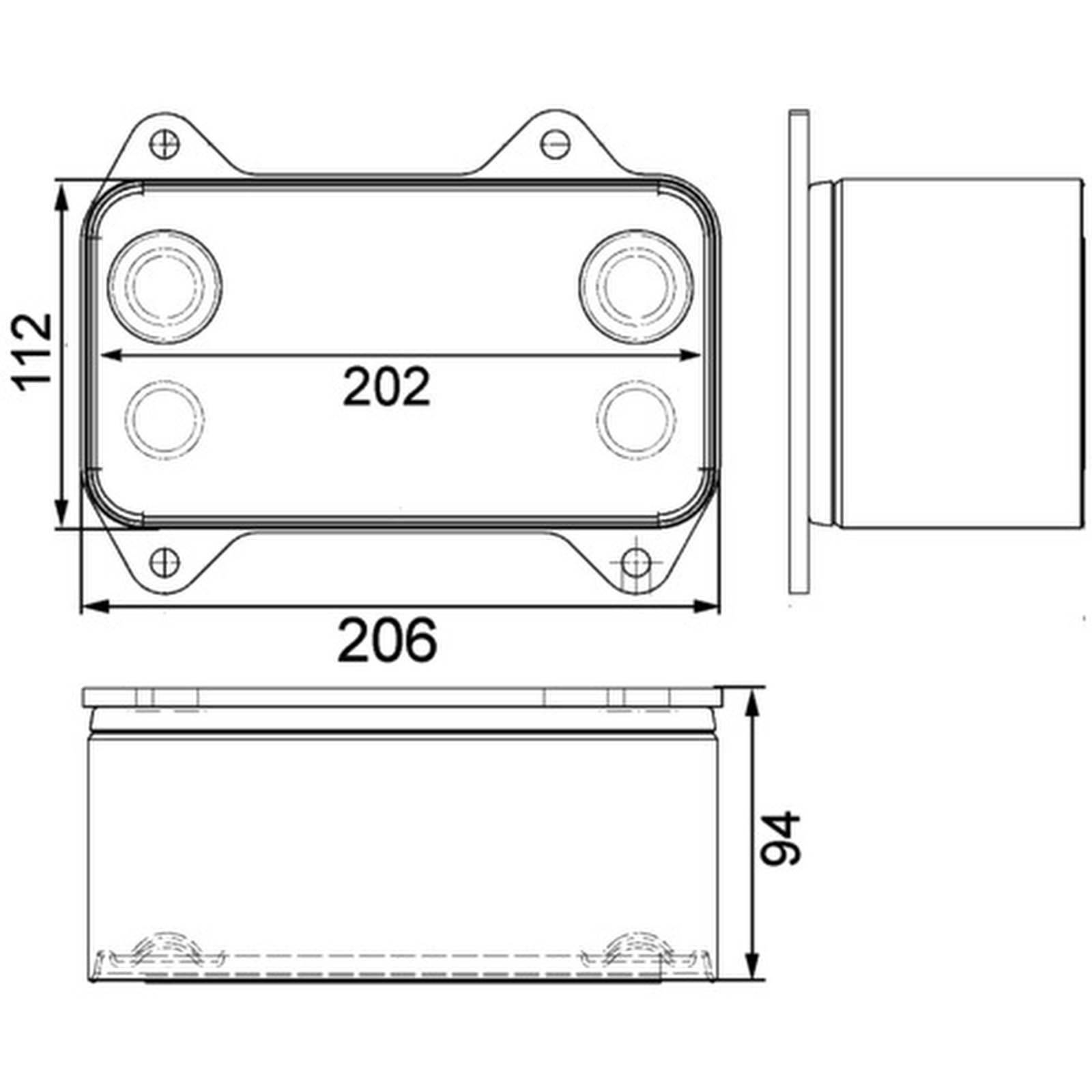Mahle CLC63000P Ölkühler, Motoröl