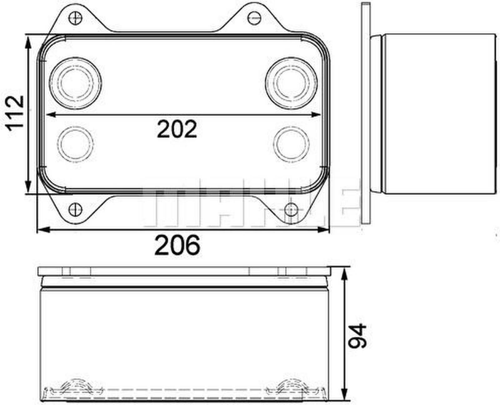 Mahle CLC63000P Ölkühler, Motoröl
