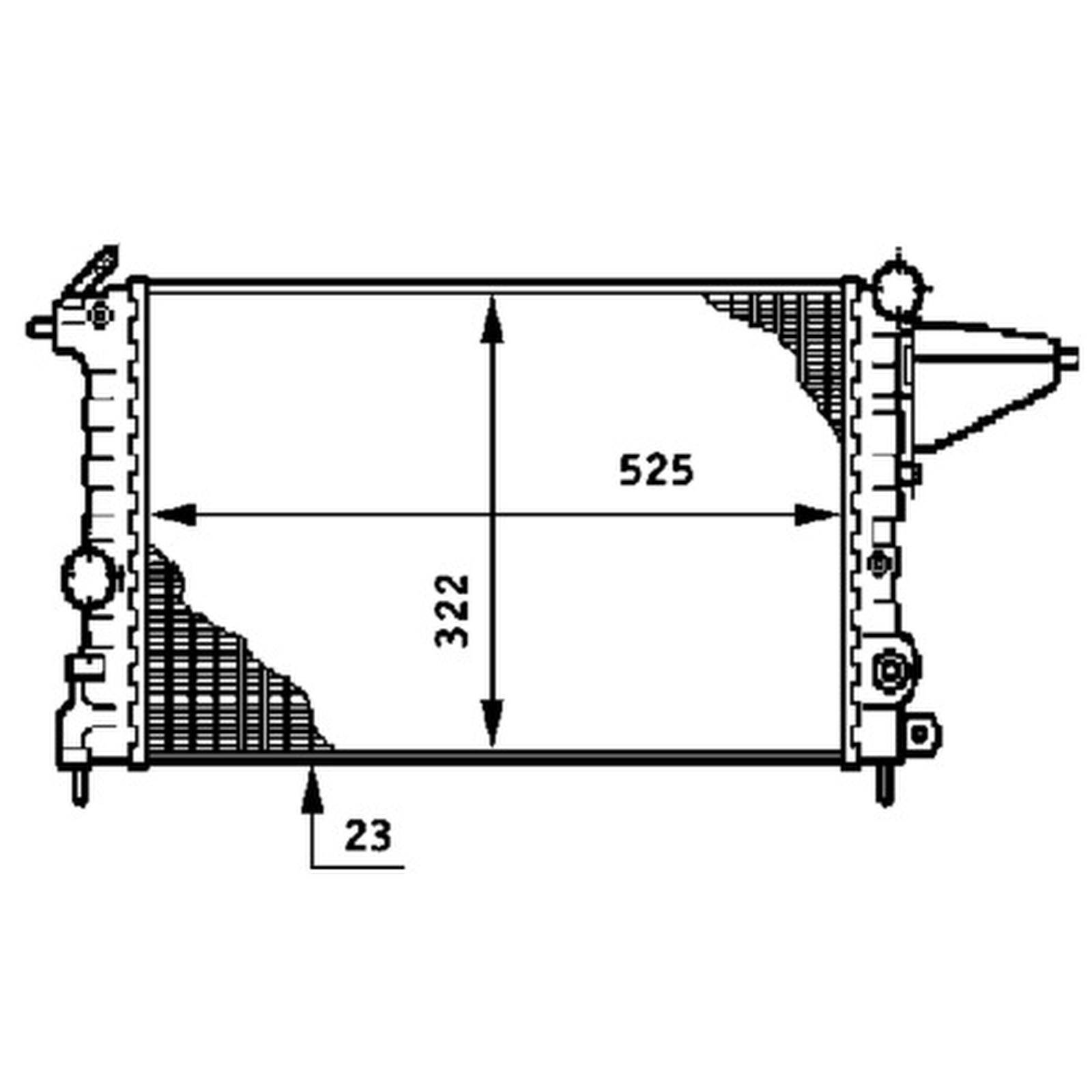 Mahle CR600000S Kühler, Motorkühlung