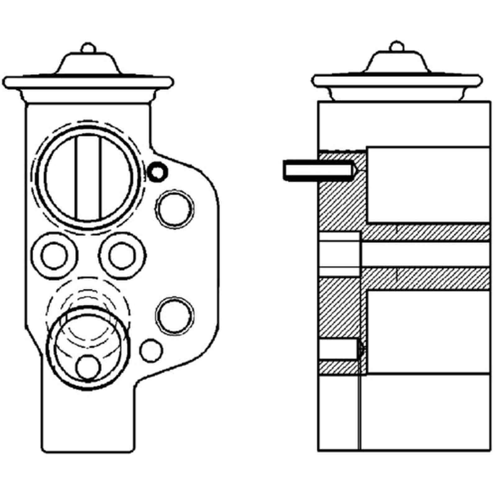 Expansionsventil Klimaanlage Ø 13,8 mm Ø 11,9 mm MAHLE für u.a. AUDI A4