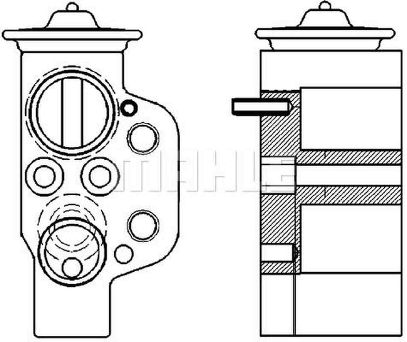 Expansionsventil Klimaanlage Ø 13,8 mm Ø 11,9 mm MAHLE für u.a. AUDI A4
