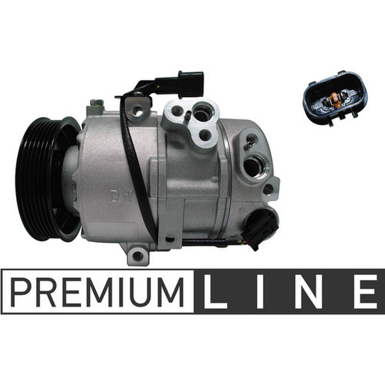 Klimakompressor 12 V Ø 115 mm MAHLE passend für u.a. HYUNDAI i40