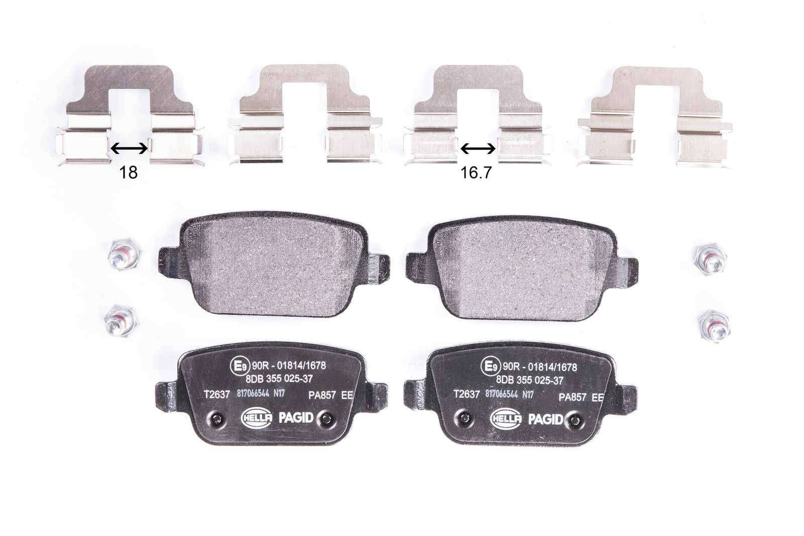 HELLA 8DB 355 025-371 Bremsbelagsatz, SBB