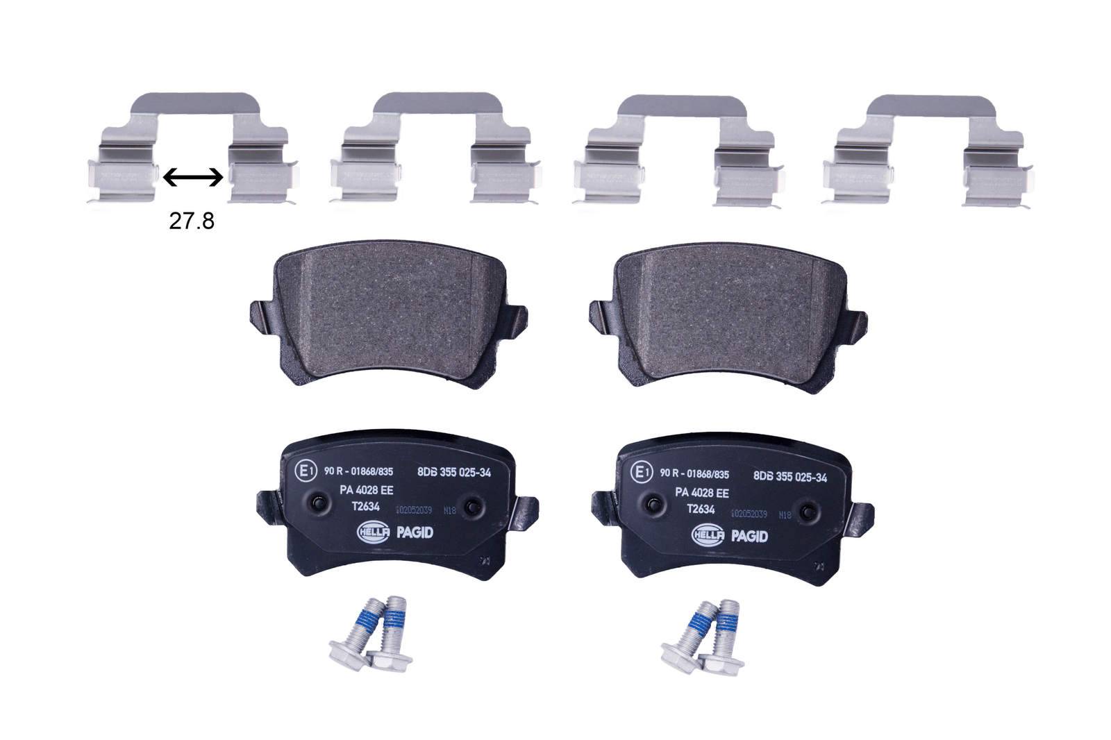 HELLA 8DB 355 025-341 Bremsbelagsatz, SBB