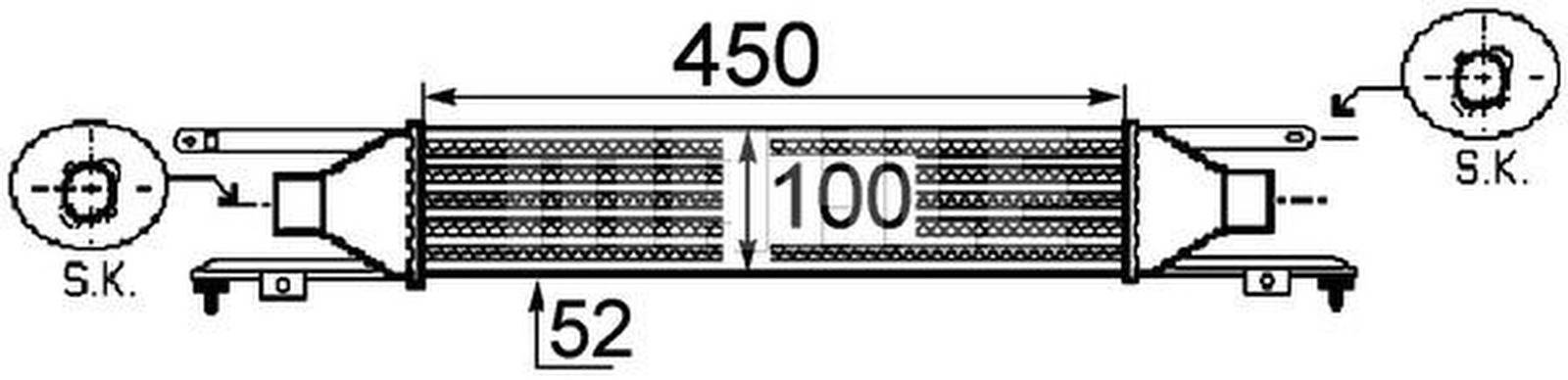 Mahle CI249000P Ladeluftkühler