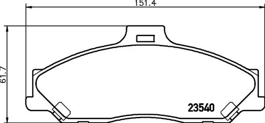 HELLA 8DB 355 009-751 Bremsbelagsatz, SBB