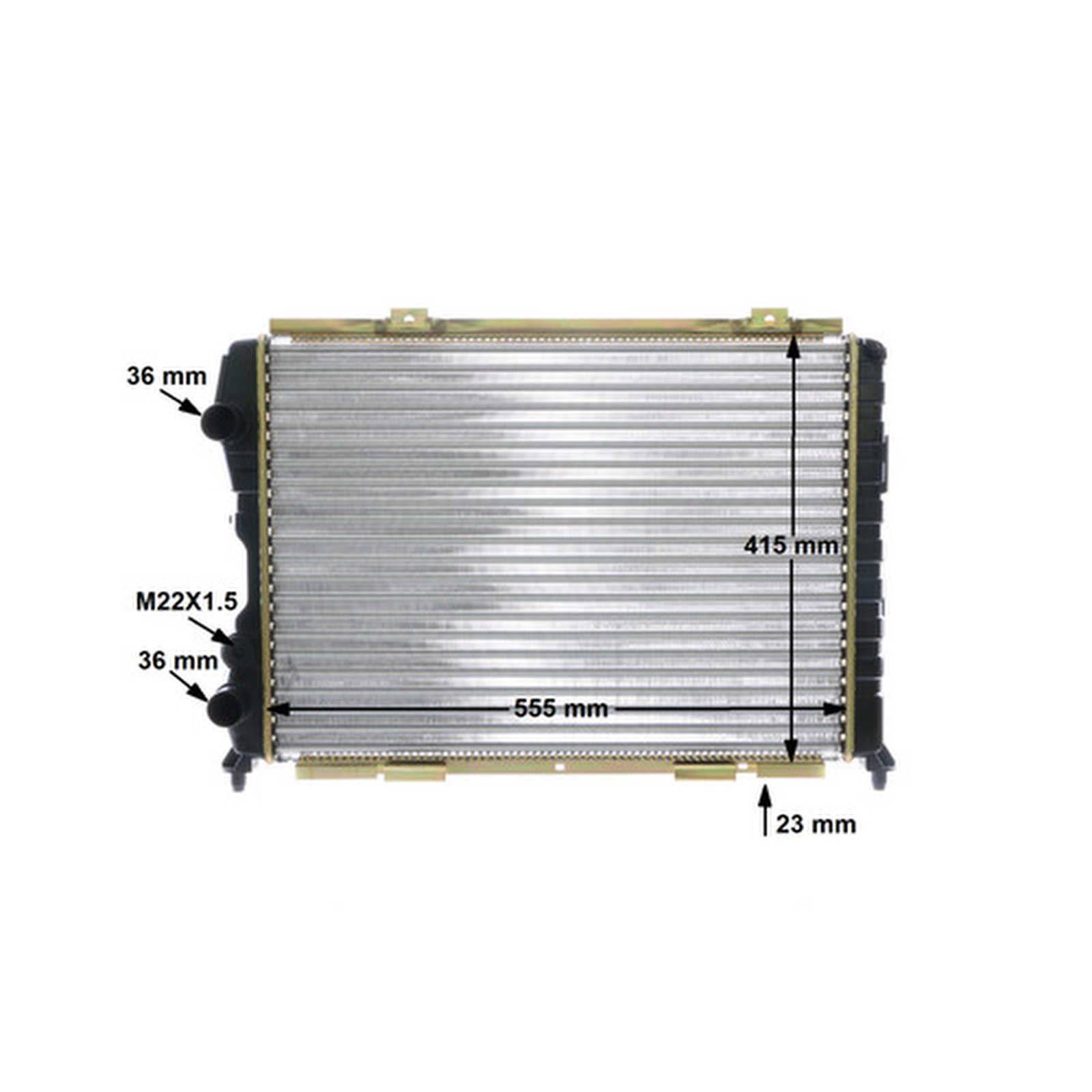 Kühler Motor Rippen mech. gefügt 554mm - 412mm MAHLE für u.a. ALFA ROMEO SPIDER