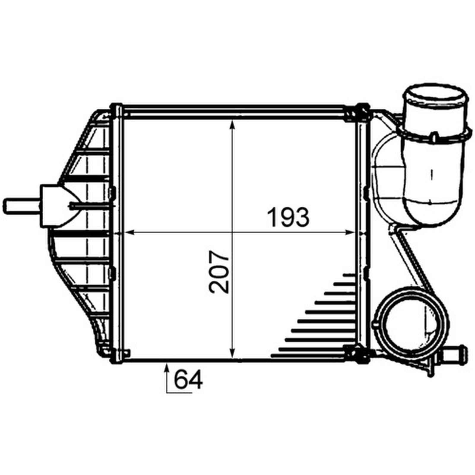 Mahle CI459000P Ladeluftkühler