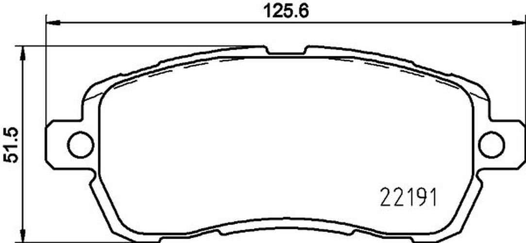 HELLA 8DB 355 031-721 Bremsbelagsatz, Scheibenb