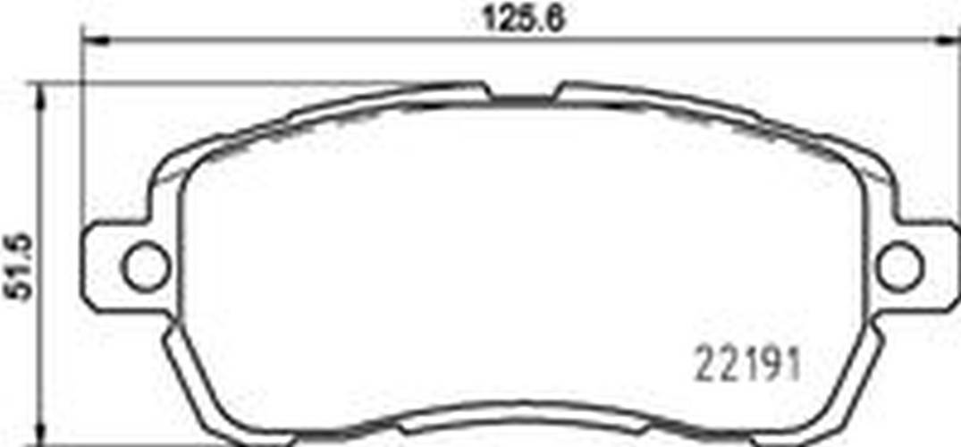HELLA 8DB 355 031-721 Bremsbelagsatz, Scheibenb