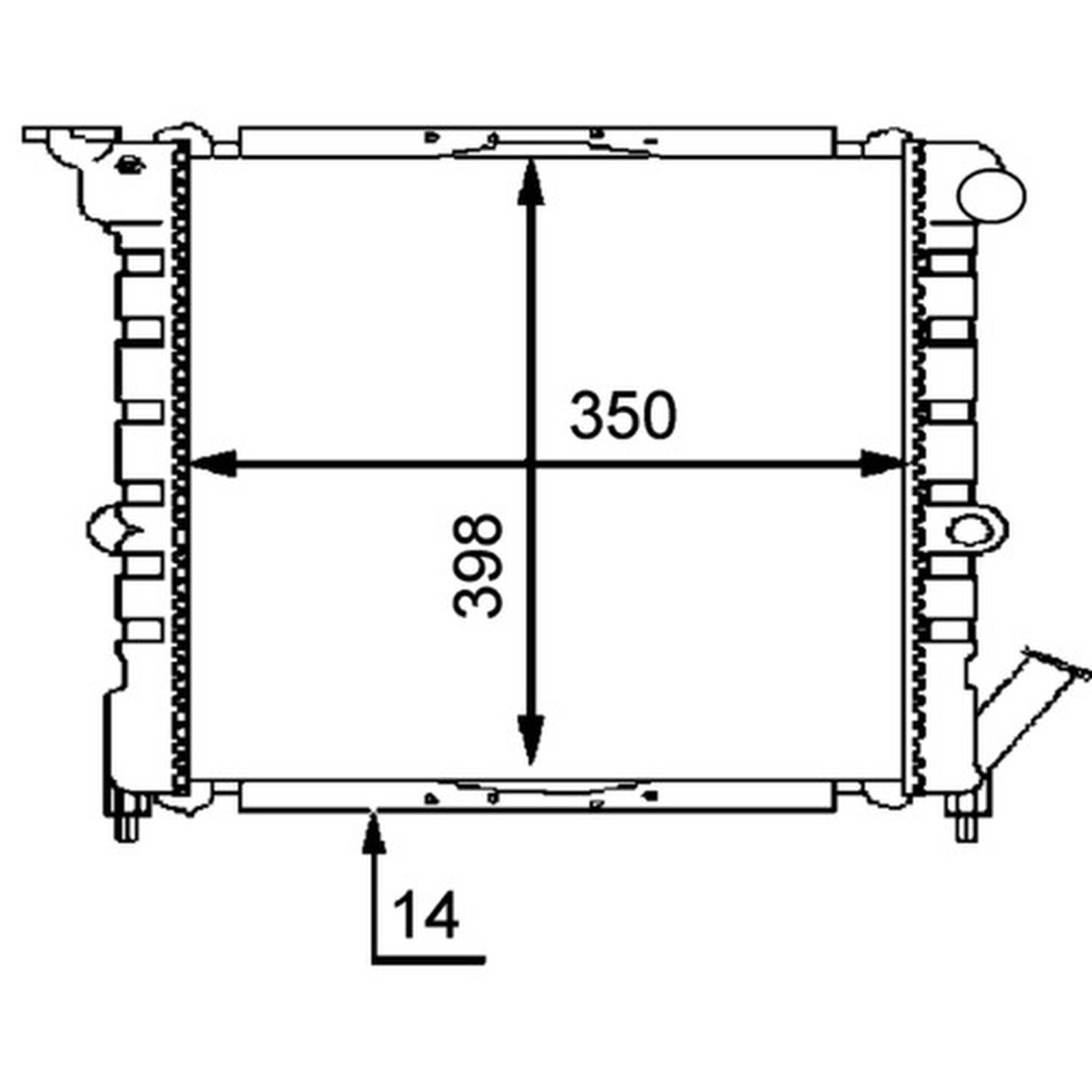 Mahle CR445000P Kühler, Motorkühlung