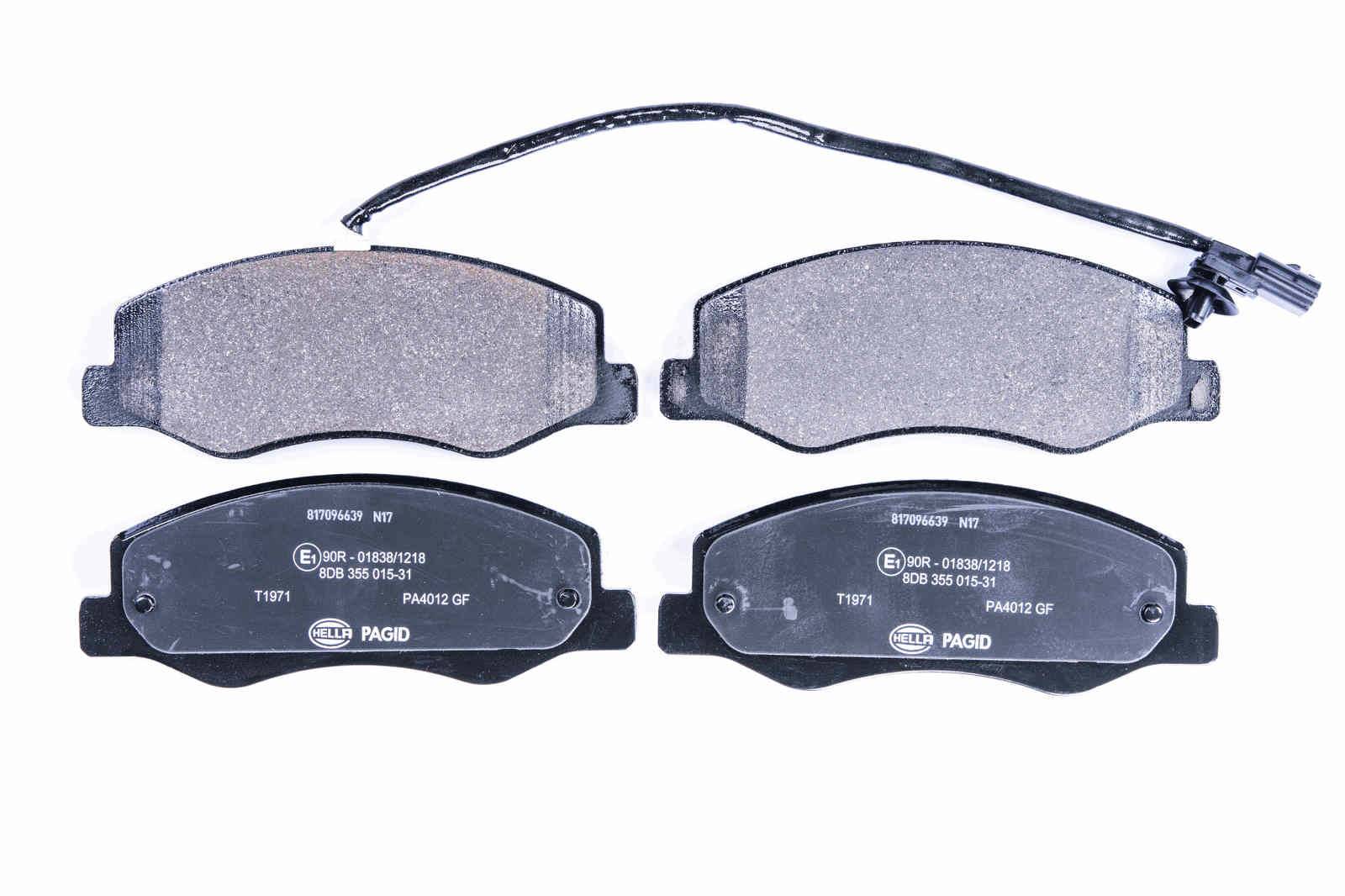 HELLA 8DB 355 015-311 Bremsbelagsatz, SBB