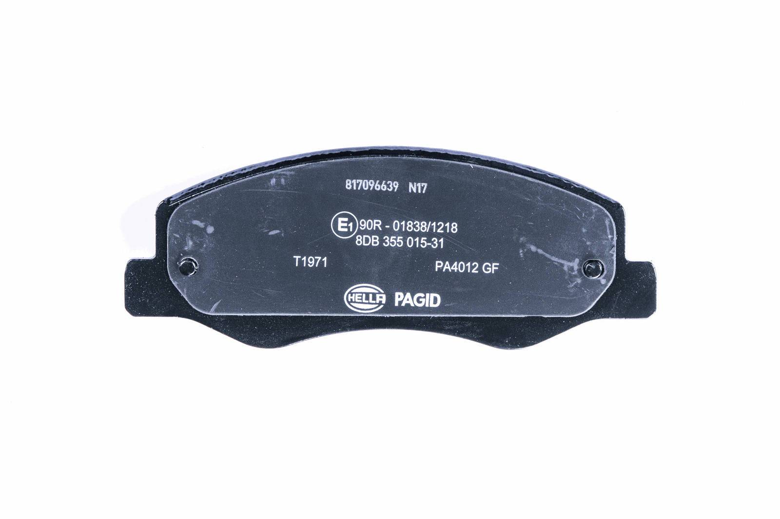 HELLA 8DB 355 015-311 Bremsbelagsatz, SBB