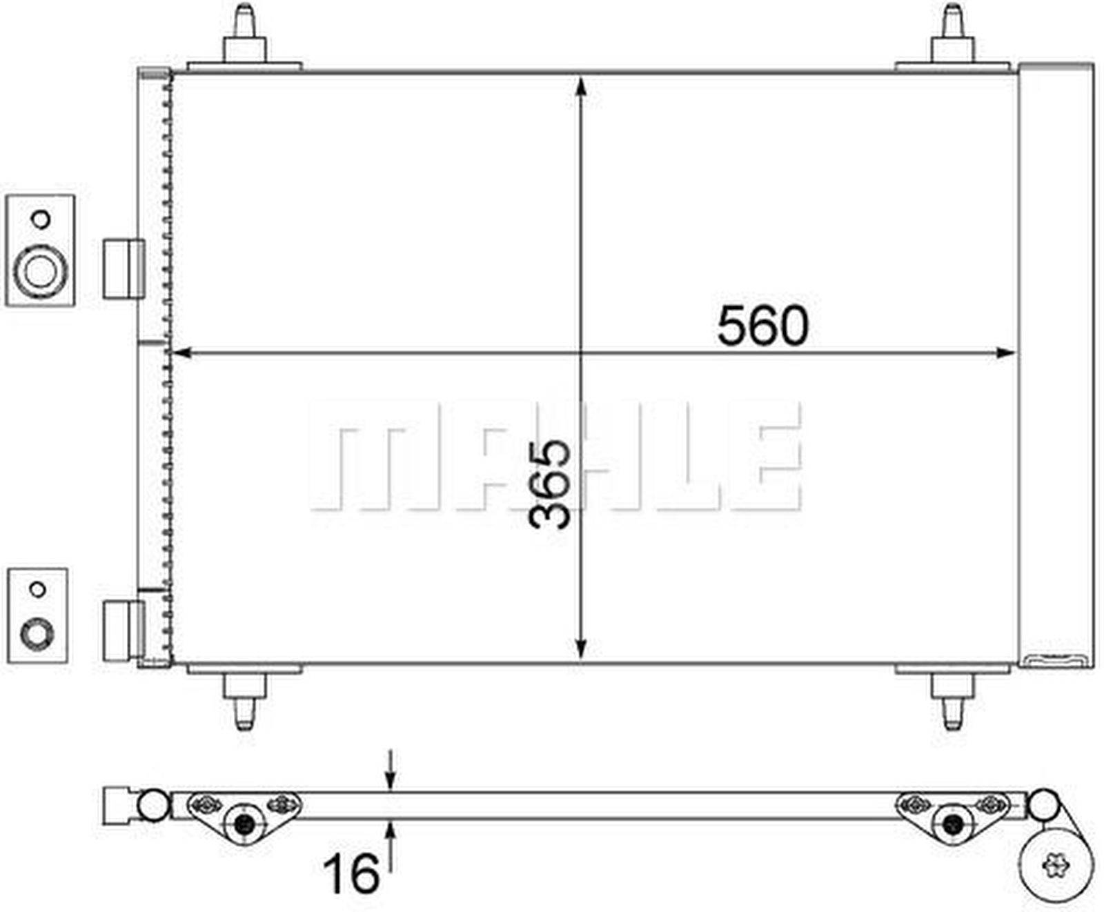 Mahle AC315000S Kondensator, Klimaanlage