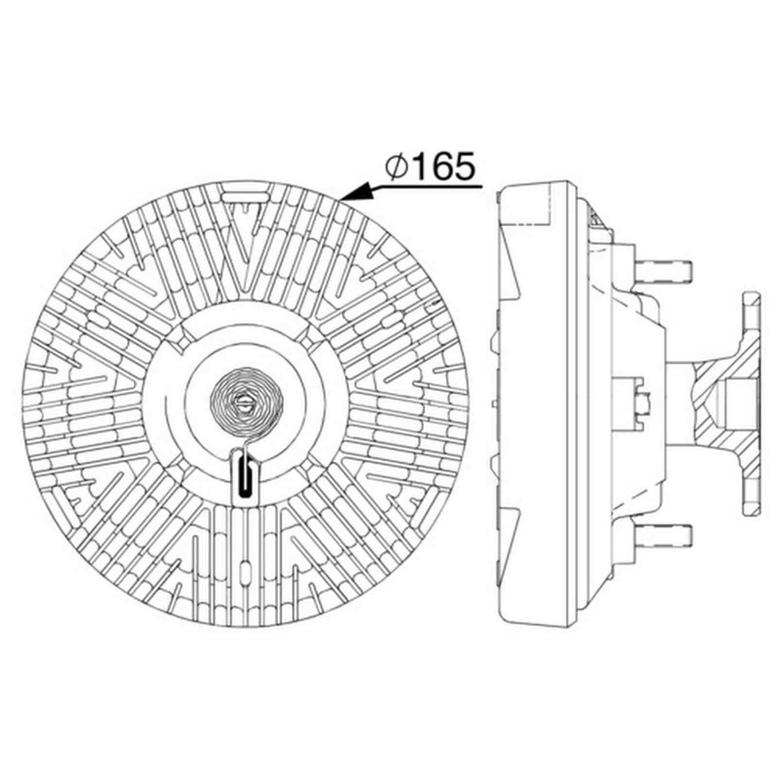 Mahle CFC239000P Kupplung, Kühlerlüfter