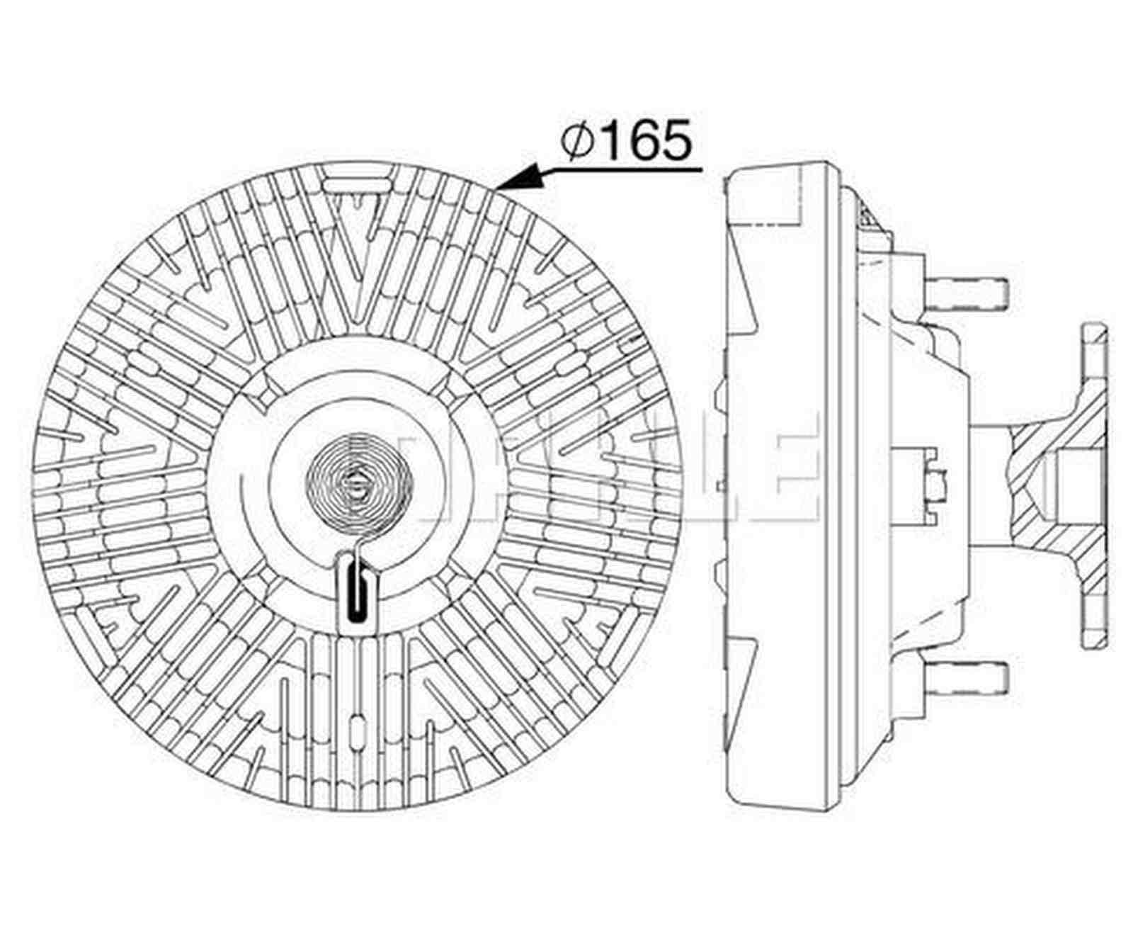 Mahle CFC239000P Kupplung, Kühlerlüfter