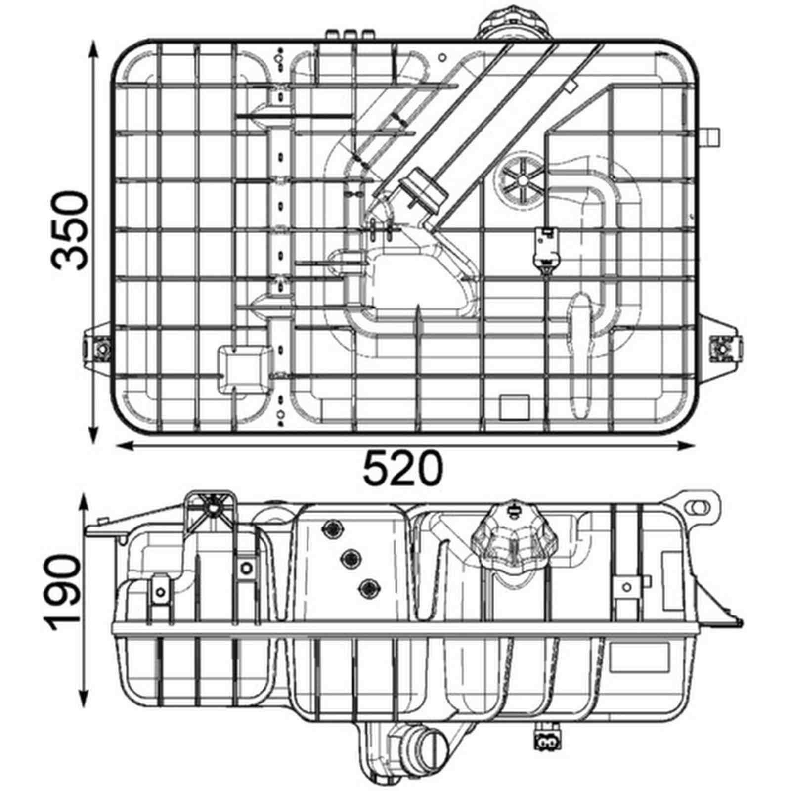 Mahle CRT234000P Ausgleichsbehälter, Kühlmittel