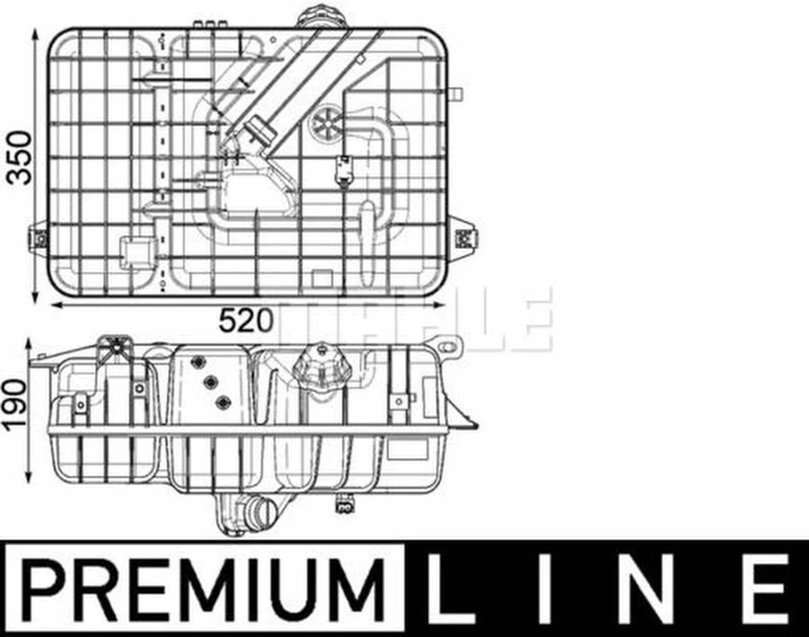 Mahle CRT234000P Ausgleichsbehälter, Kühlmittel