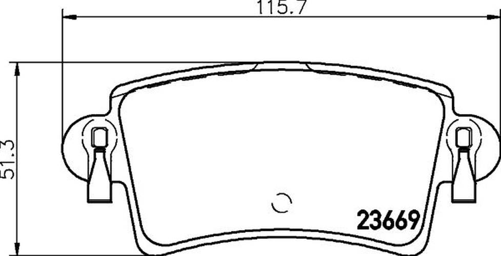 HELLA 8DB 355 009-421 Bremsbelagsatz, SBB