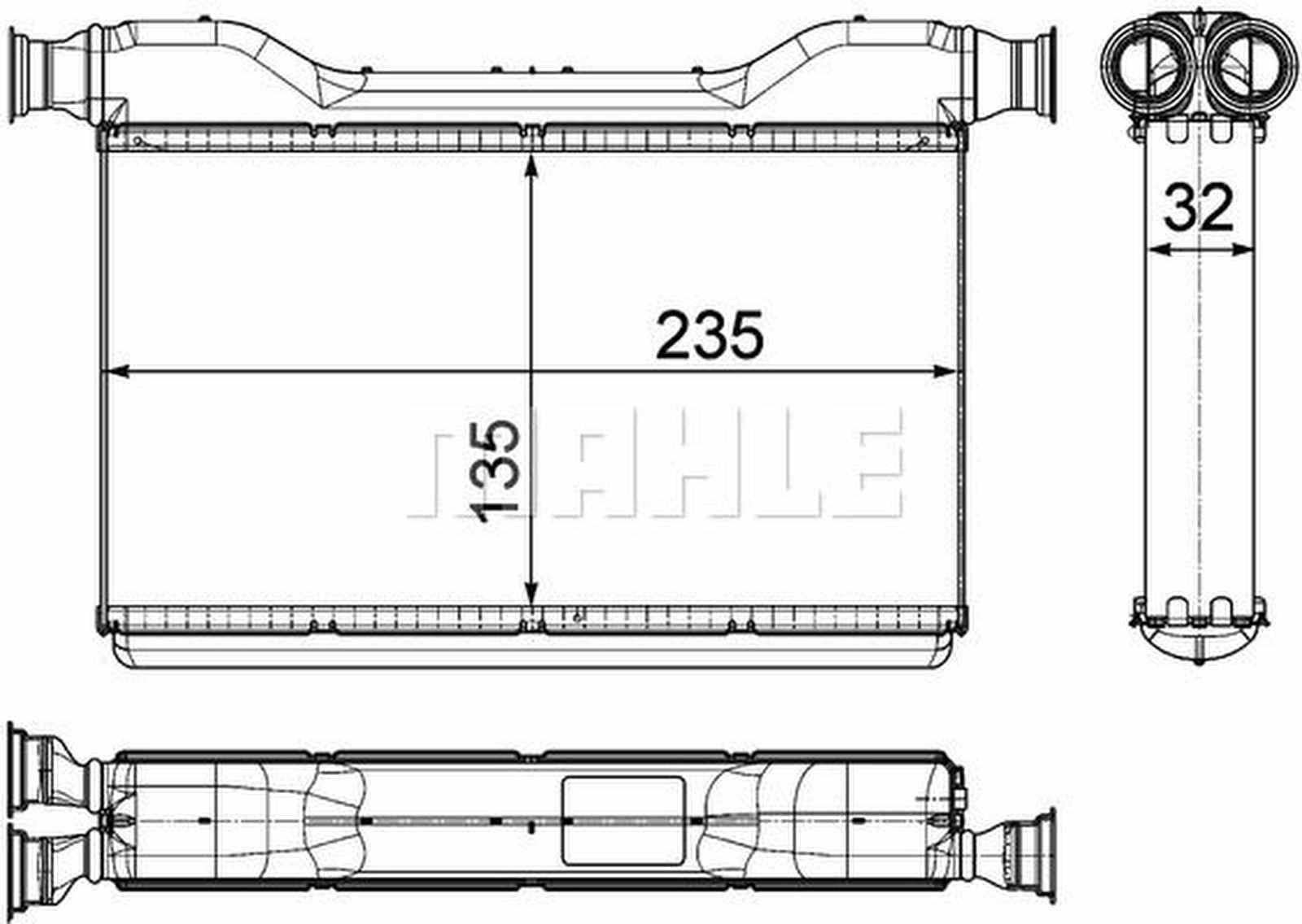 Mahle AH189000P Wärmetauscher, Innenraumheizung