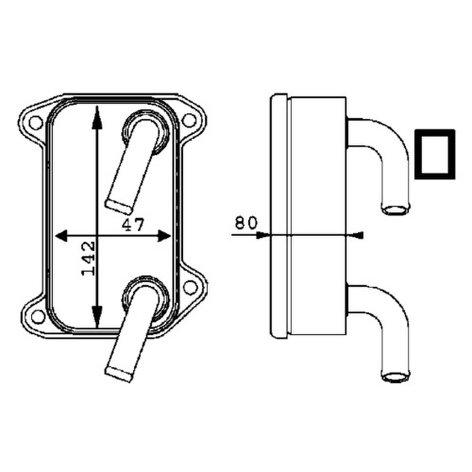 Mahle CLC40000P Ölkühler, Motoröl