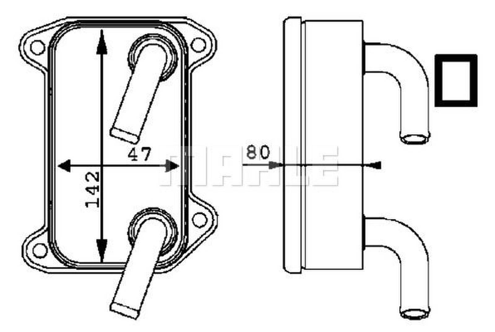 Mahle CLC40000P Ölkühler, Motoröl