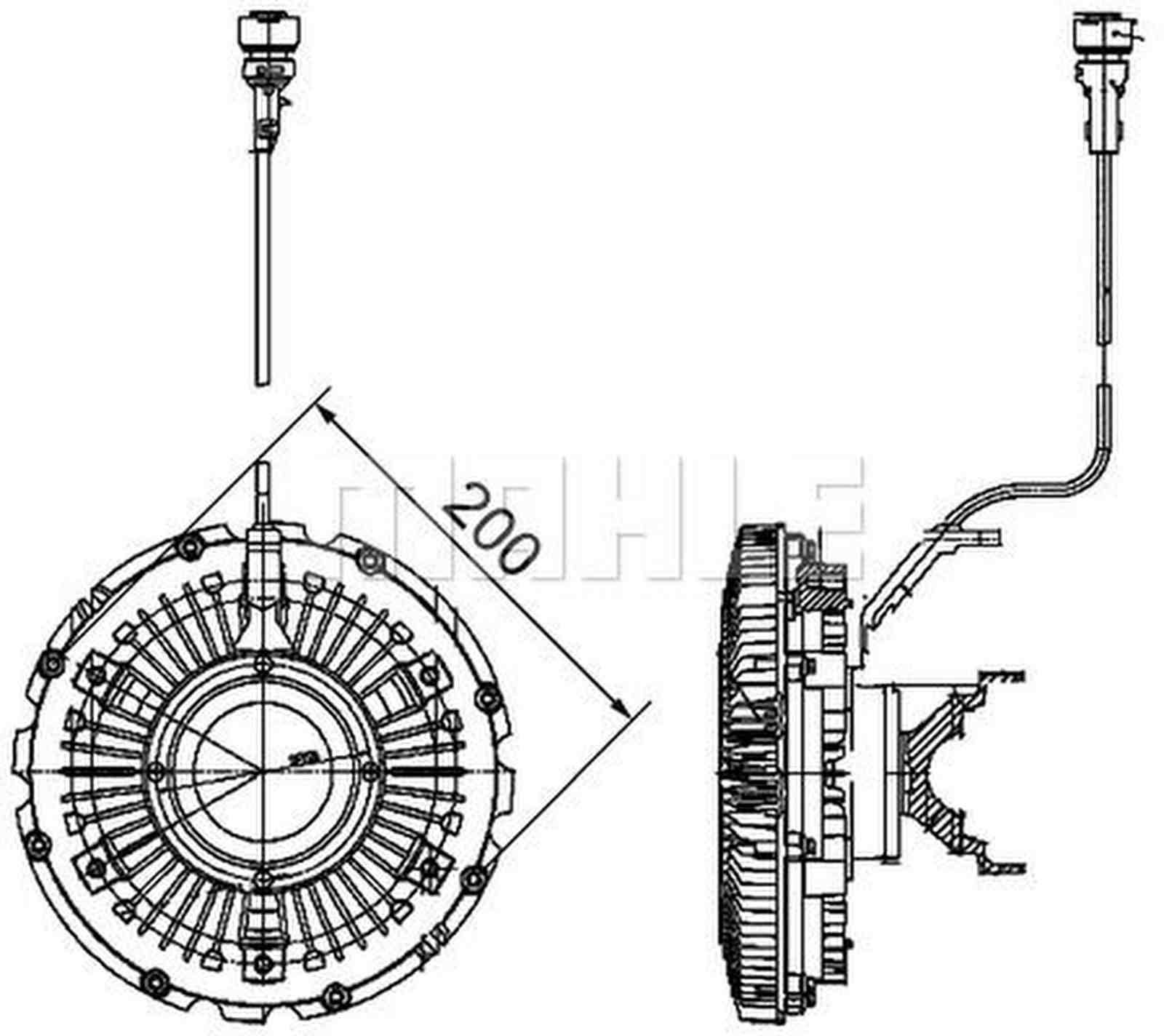 Mahle CFC99000P Kupplung, Kühlerlüfter