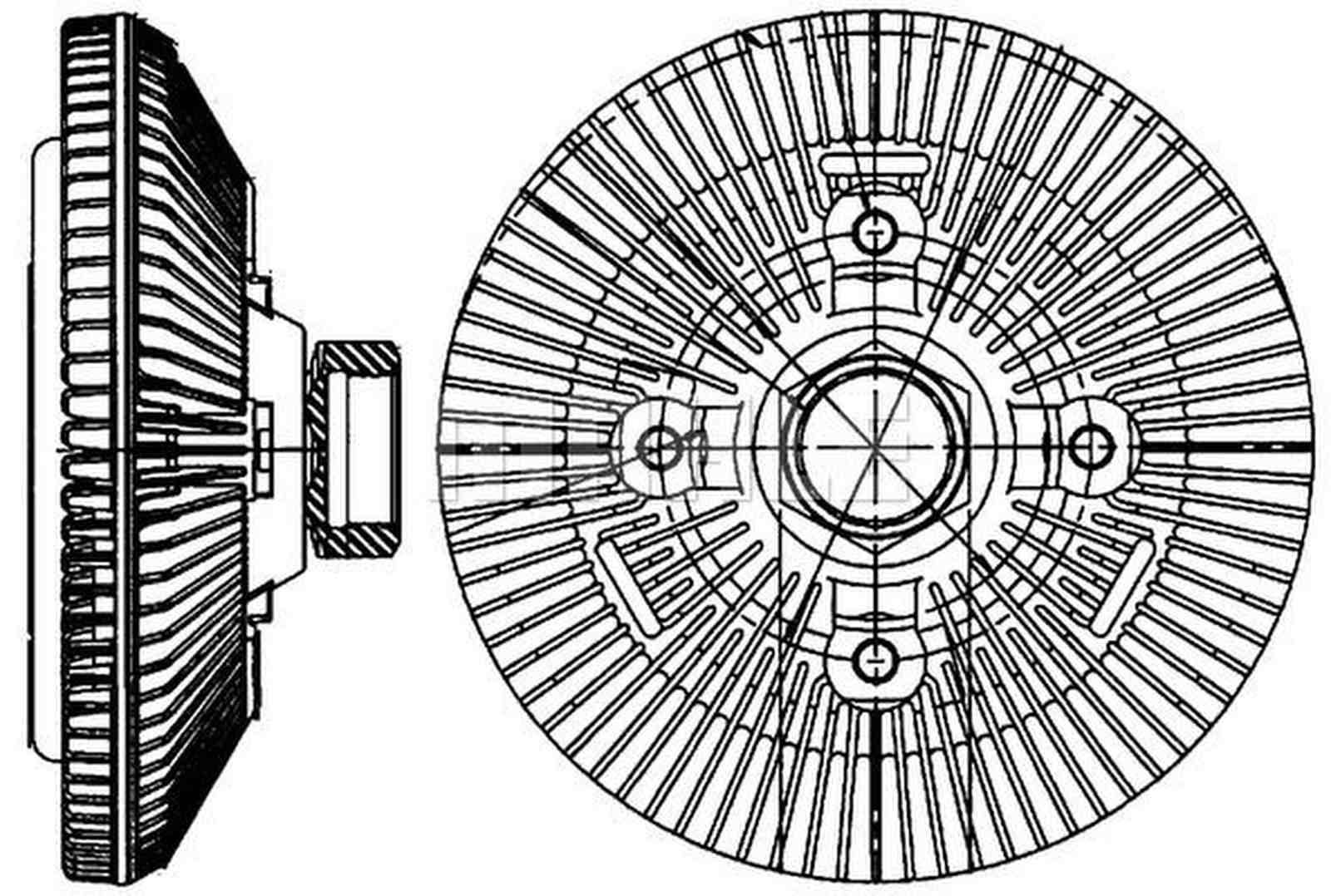 Mahle CFC209000P Kupplung, Kühlerlüfter