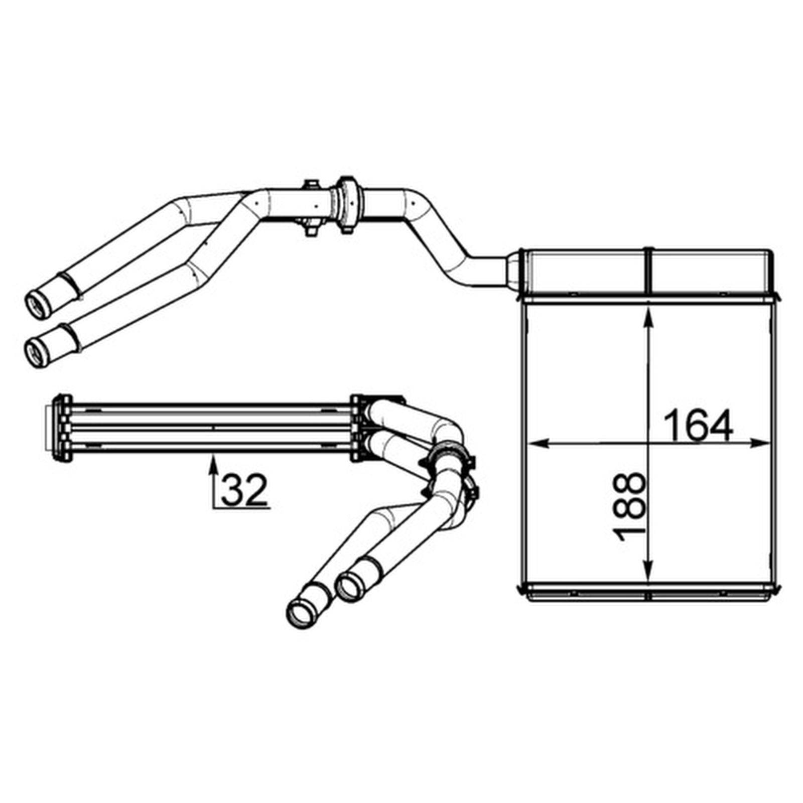 Mahle AH257000S Wärmetauscher, Innenraumheizung
