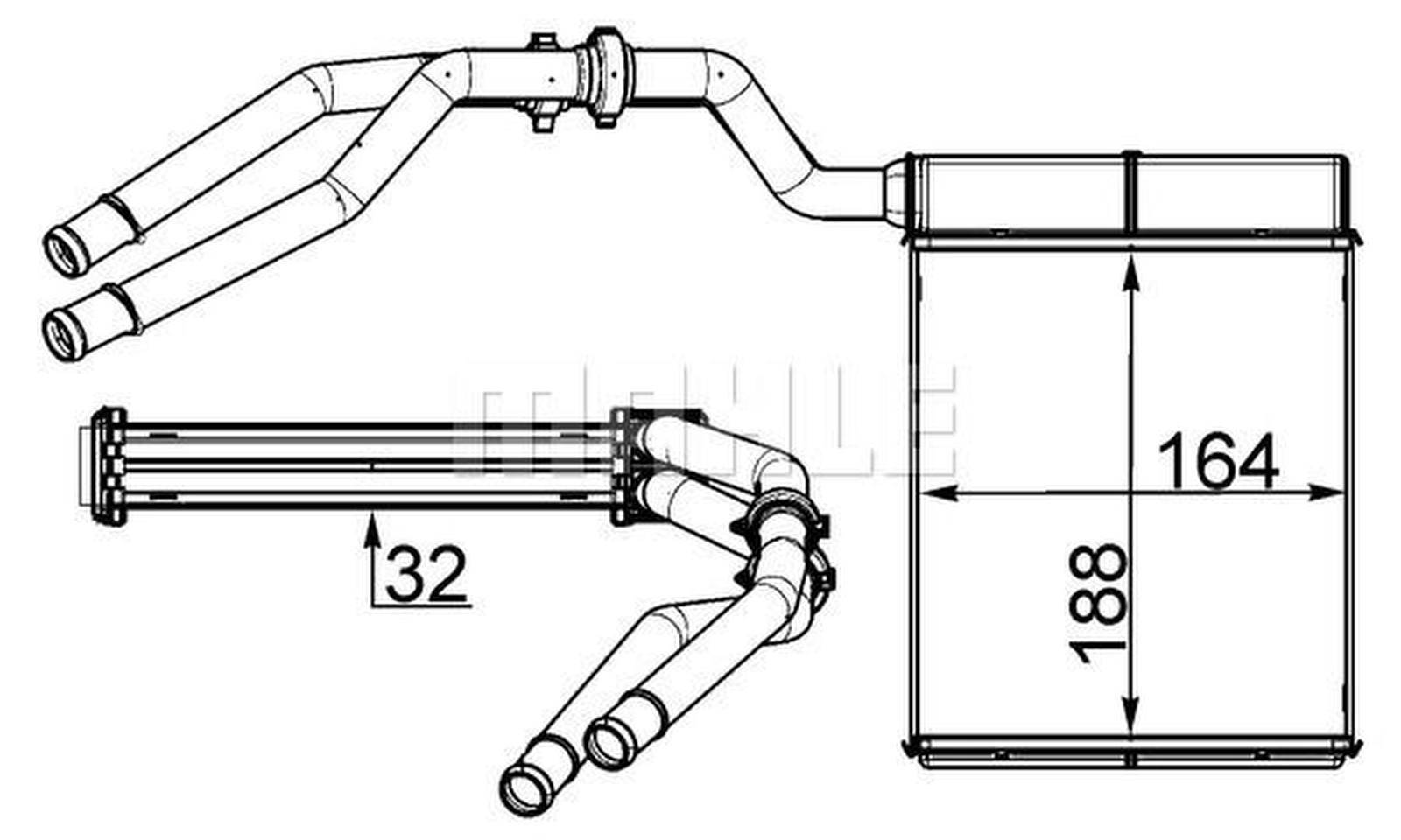Mahle AH257000S Wärmetauscher, Innenraumheizung