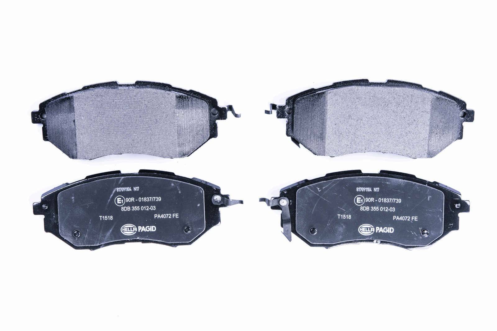 HELLA 8DB 355 012-031 Bremsbelagsatz, SBB