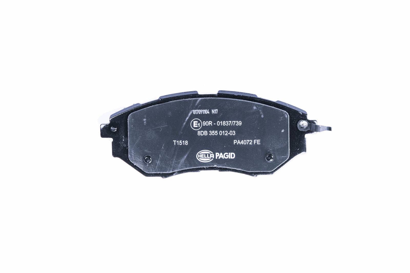 HELLA 8DB 355 012-031 Bremsbelagsatz, SBB