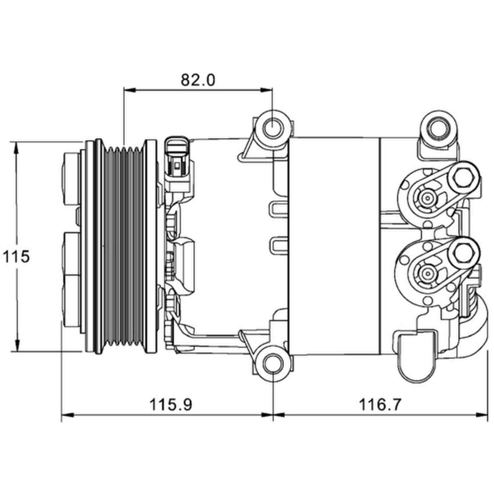 Mahle ACP1332000P Kompressor, Klimaanlage