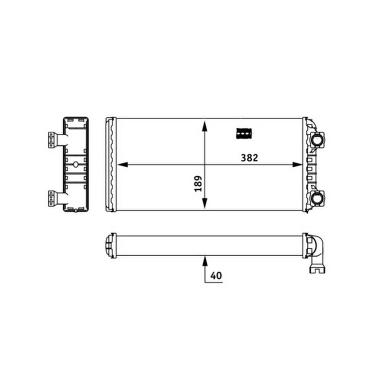 Mahle AH133000P Wärmetauscher, Innenraumheizung