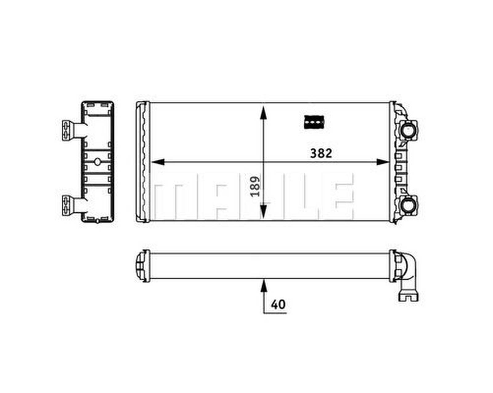Mahle AH133000P Wärmetauscher, Innenraumheizung