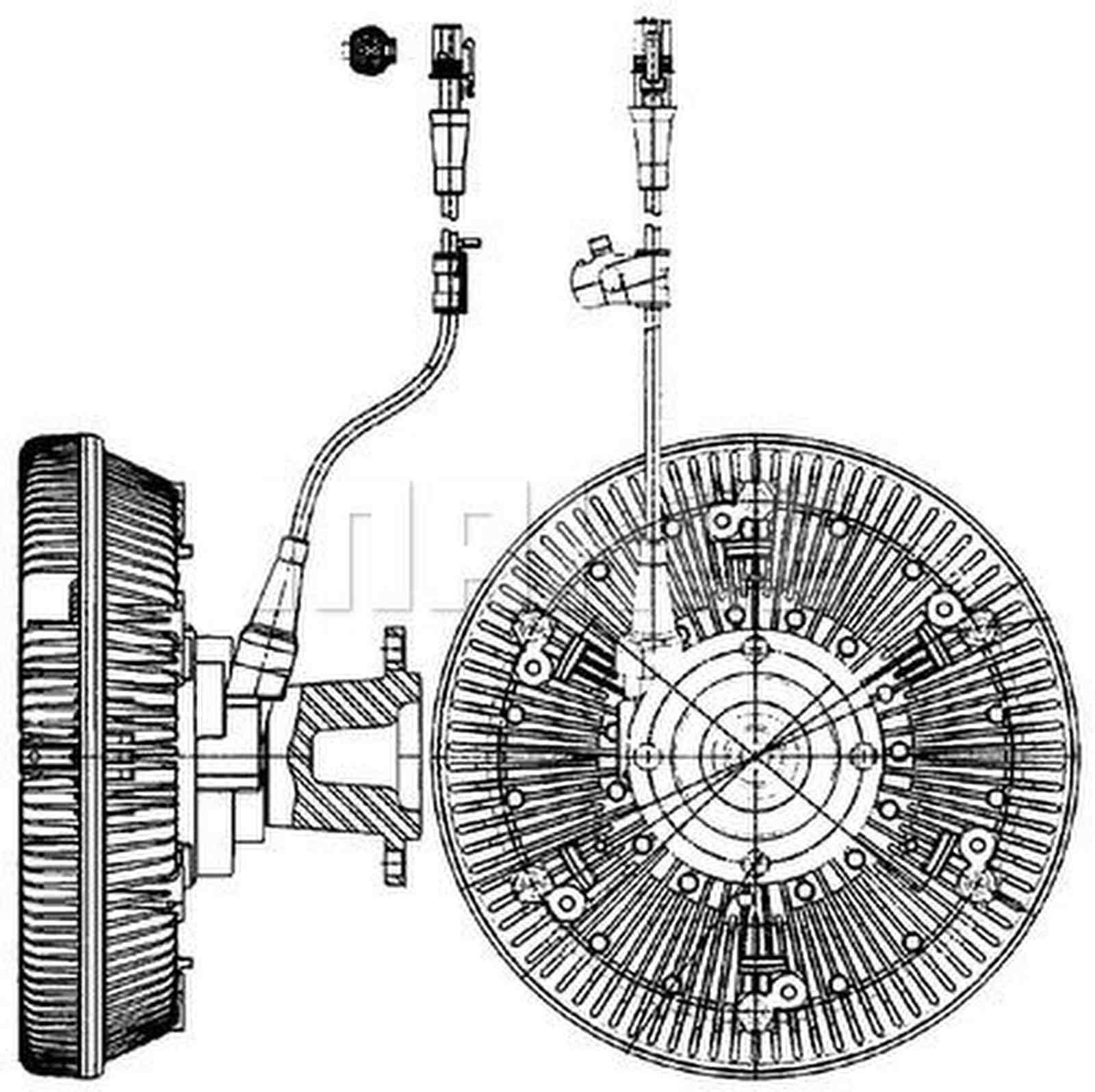 Mahle CFC221000P Kupplung, Kühlerlüfter