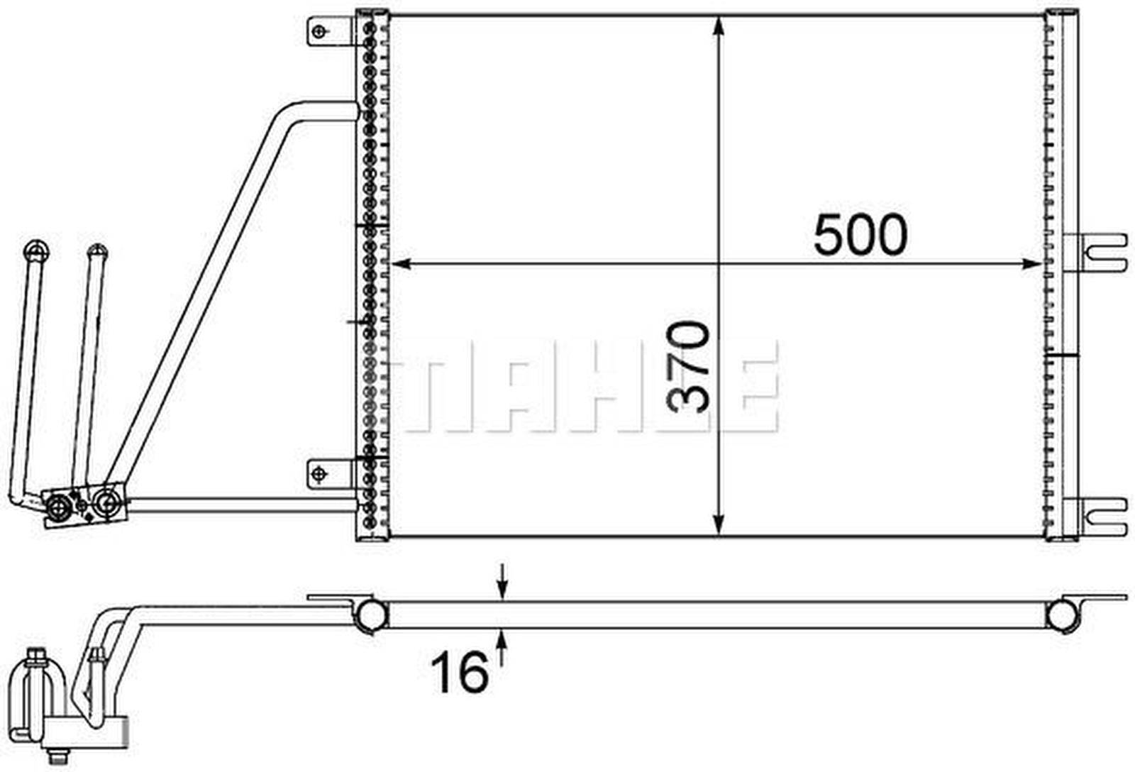 Mahle AC226000S Kondensator, Klimaanlage