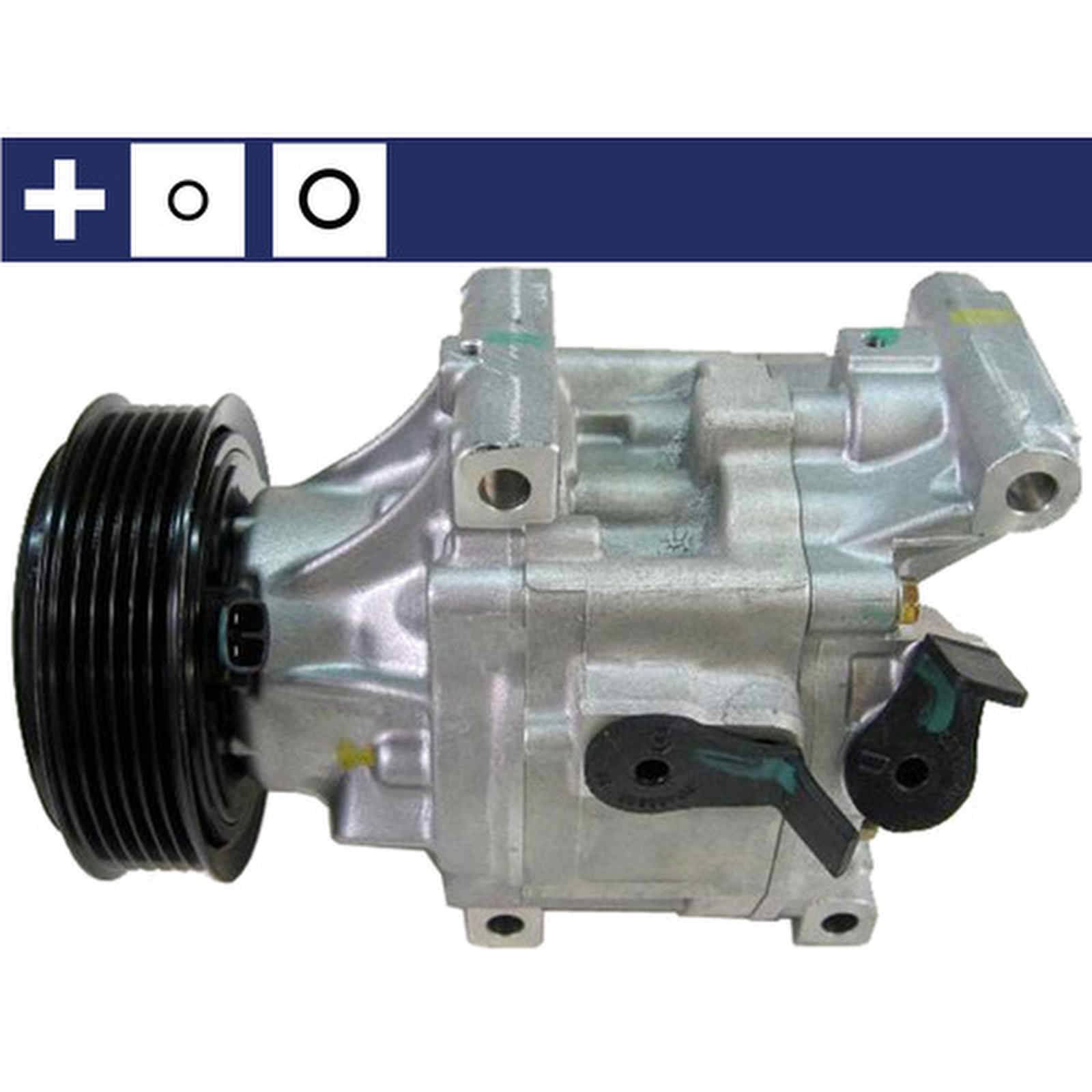 Klimakompressor 12 V Ø 100 mm MAHLE passend für u.a. FIAT PUNTO