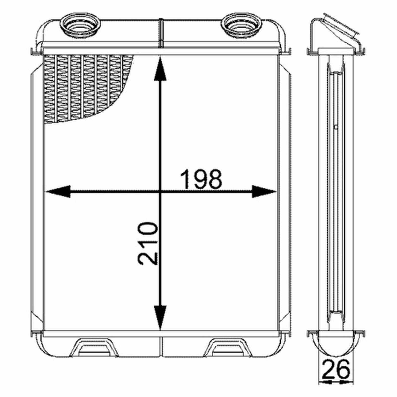 Mahle AH21000S Wärmetauscher, Innenraumheizung