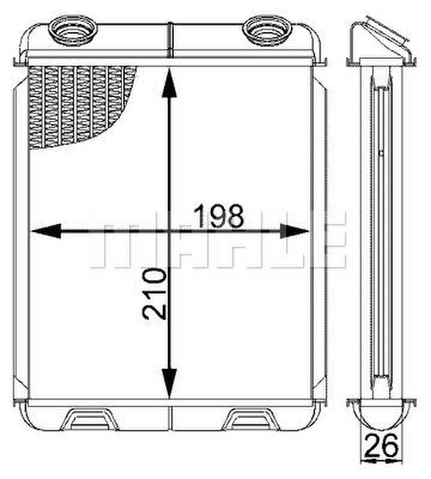 Mahle AH21000S Wärmetauscher, Innenraumheizung