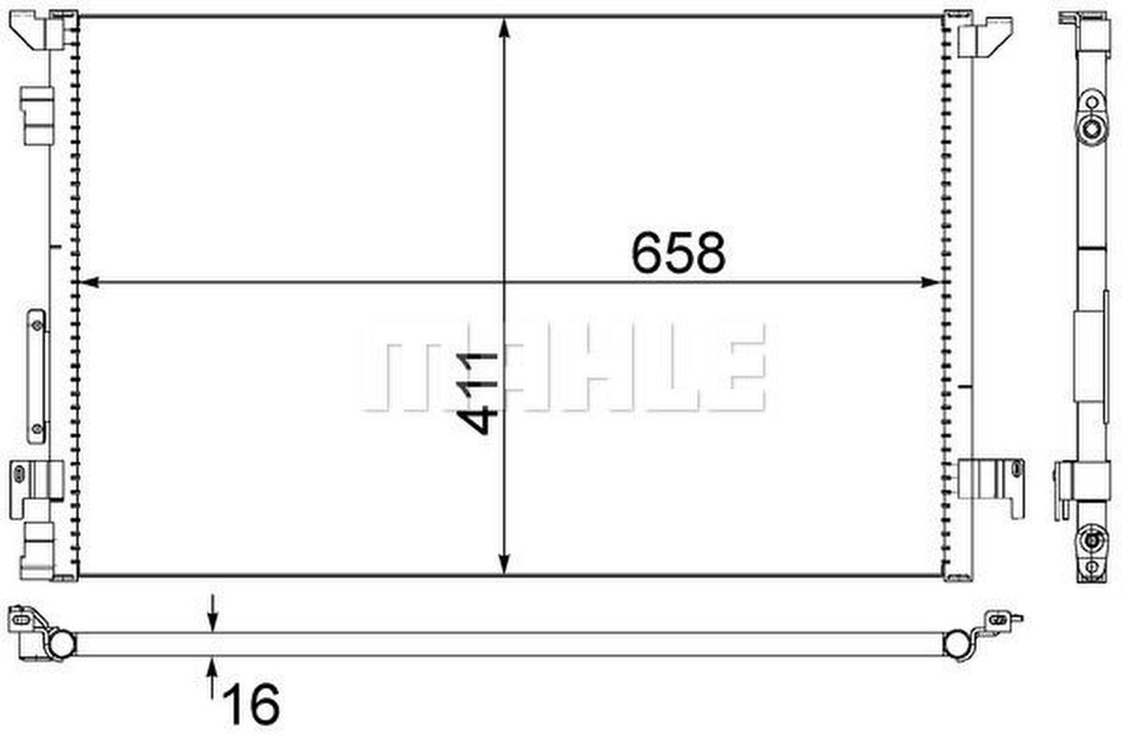 Mahle AC294000S Kondensator, Klimaanlage